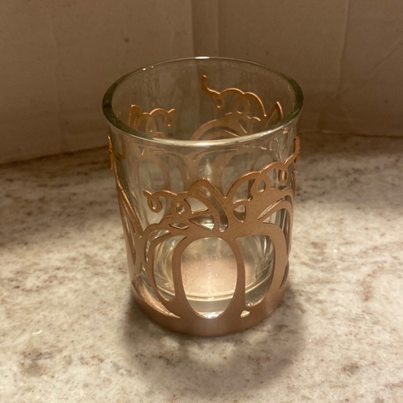 Yankee Candle Accents Nwt Yankee Candle Pumpkin Votive Candle